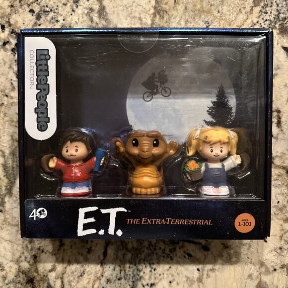 Fisher-Price Little People Collector E.T. The Extra-Terrestrial Figure Set of 3 - Picture 1 of 7